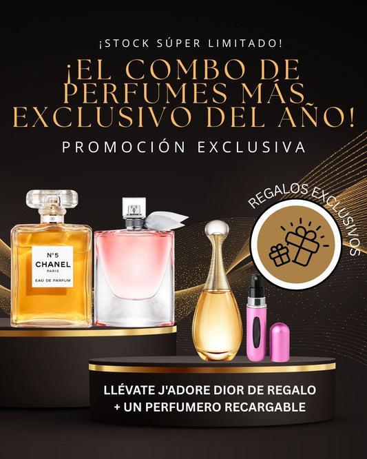 ¡COMPRA 2 PERFUMES Y RECIBE 2 REGALOS EXCLUSIVOS! 🎁✨